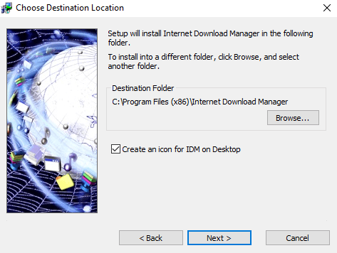 Choosing destination location