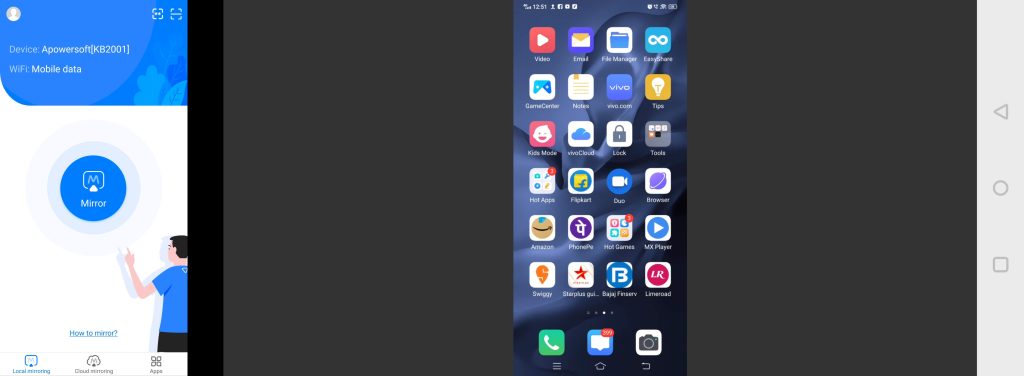 ApowerMirror app