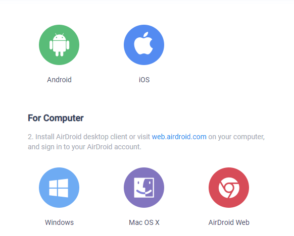 Tải xuống ứng dụng AirDroid trên PC