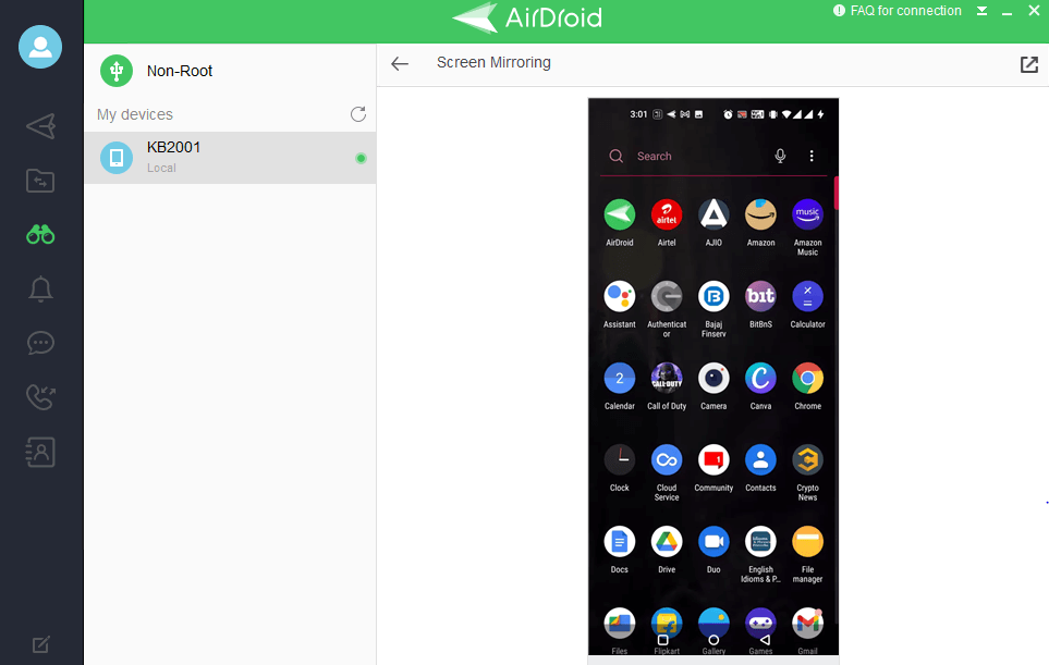 Phản chiếu màn hình Android của bạn trên PC