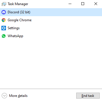 Force stop Discord