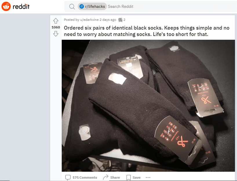 Lifehacks subreddit