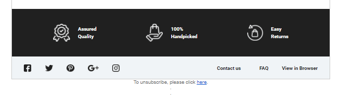 Unsubscribe option