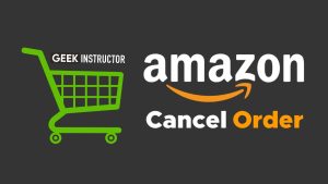 Cancel Amazon order