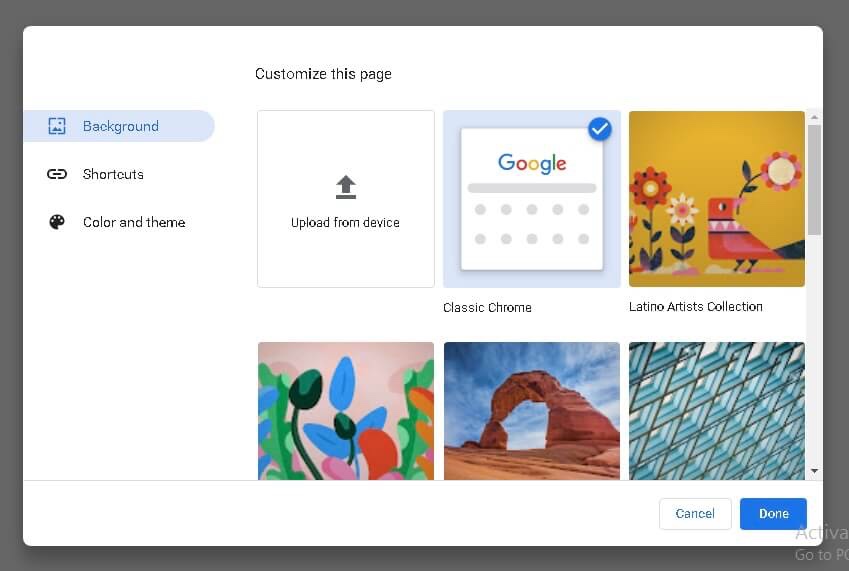 How to Change Wallpaper on Googles New Chrome Browser  TheAndroidPortal