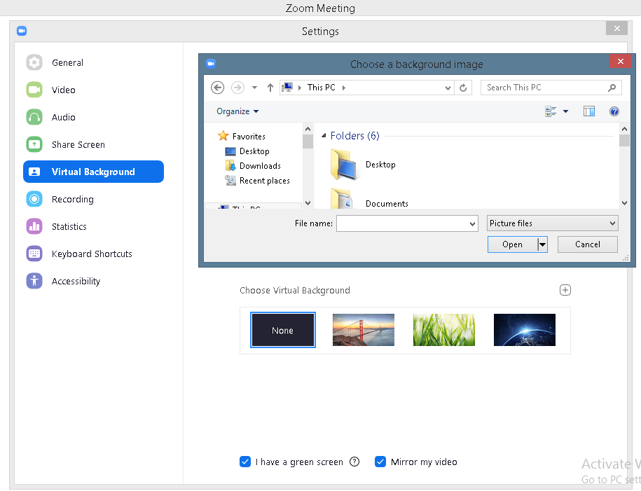 Customized-background-option-in Zoom