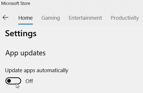 Update apps automatically