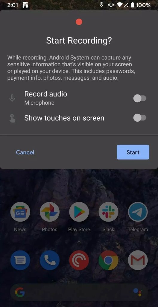 Record Zoom meeting with screen recorder on Android