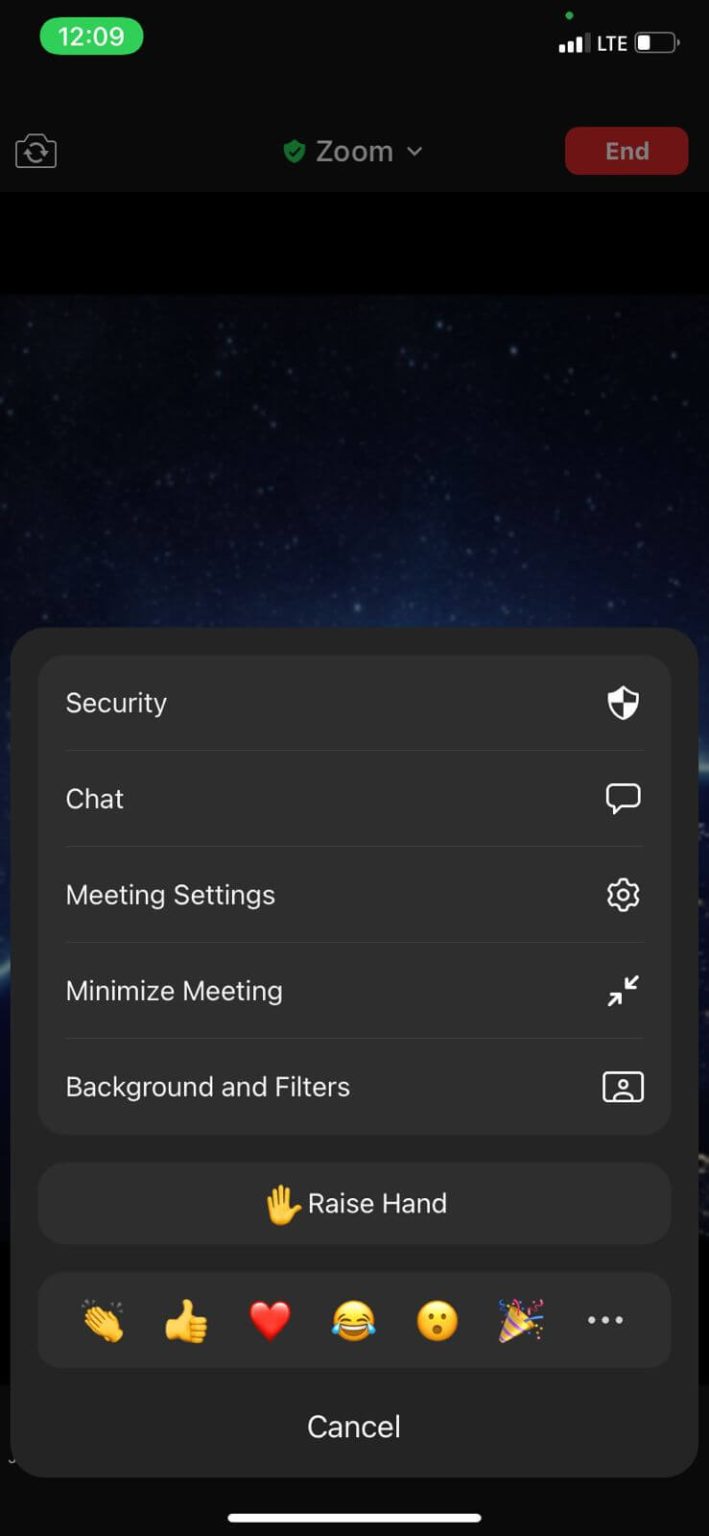 How to change background in Zoom?