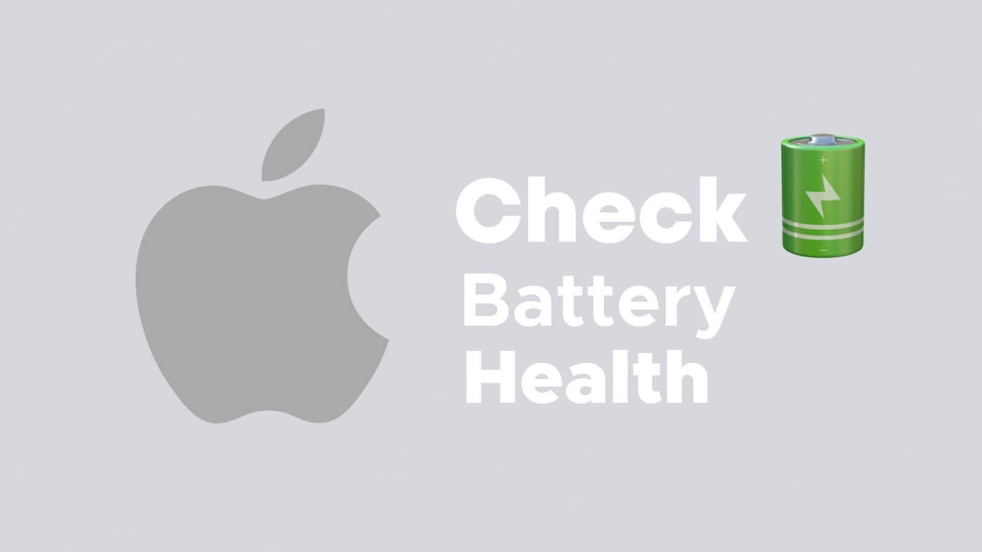 Check battery health on iPhone