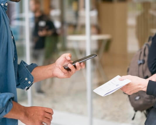 Check QR code before making payment