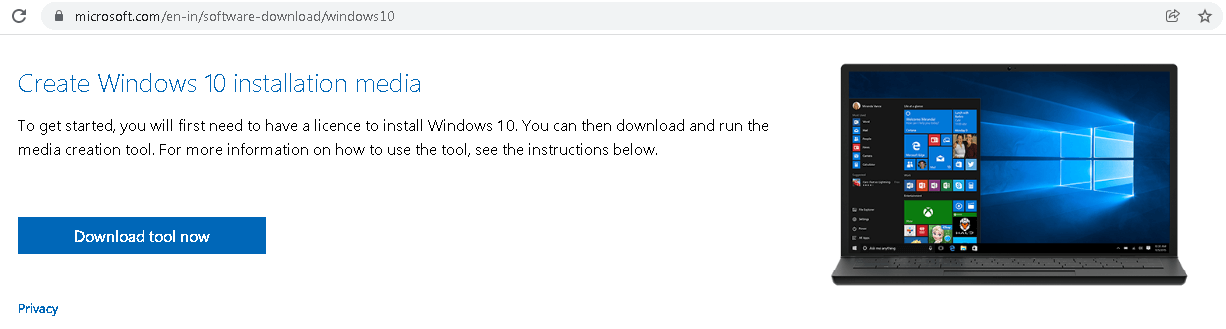 Windows 10 media creation tool download