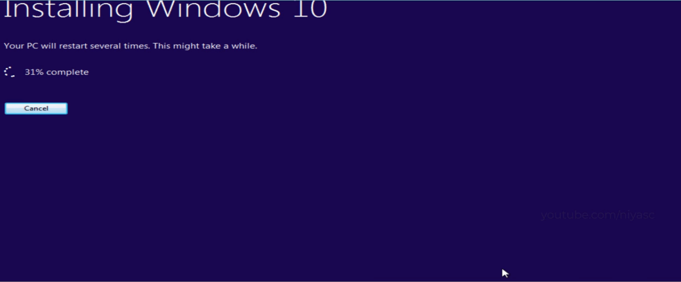 Installing windows 10