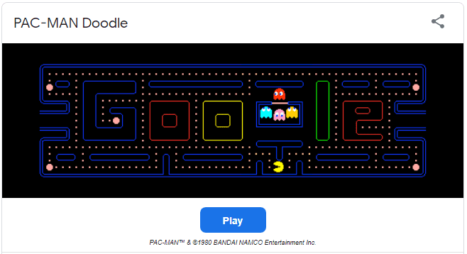 Google Pacman trick