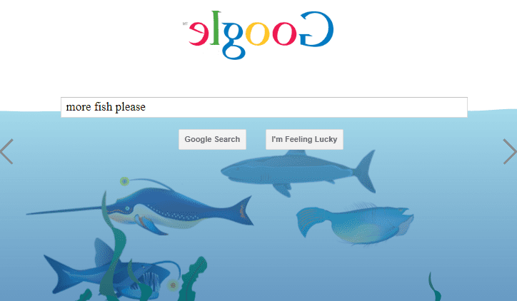 Google Underwater trick