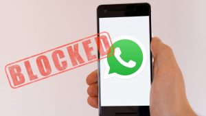 Message blocked person on WhatsApp