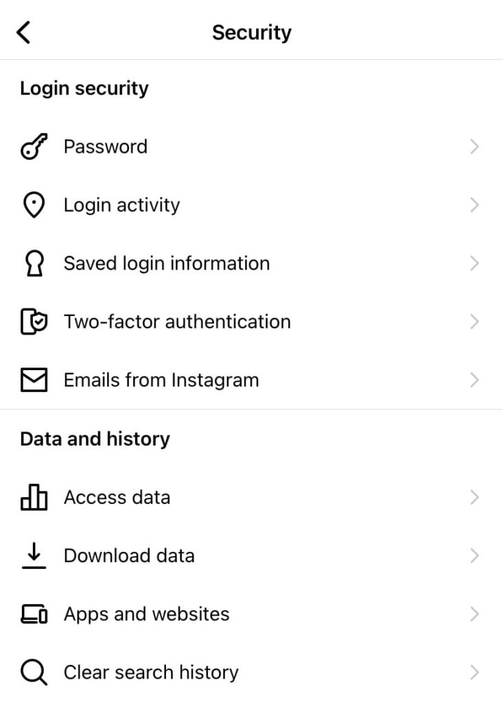 Access account data