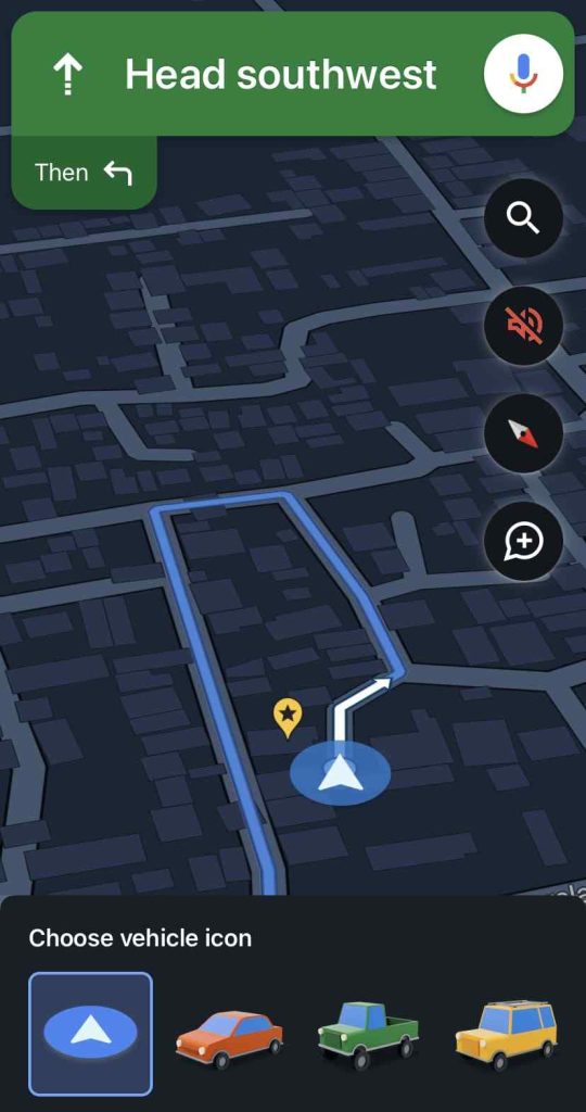 Choose vehicle (car) icon