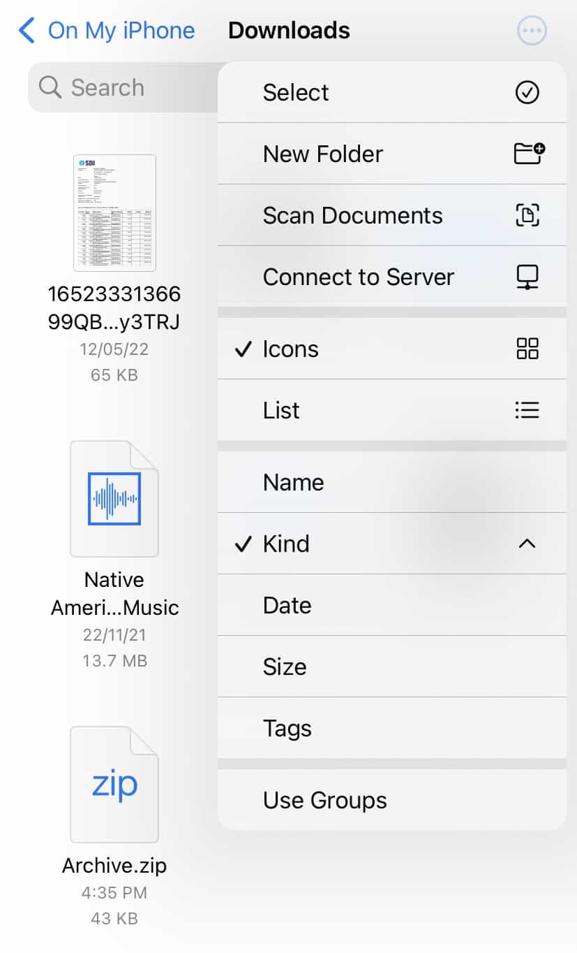 compress zip file on phone