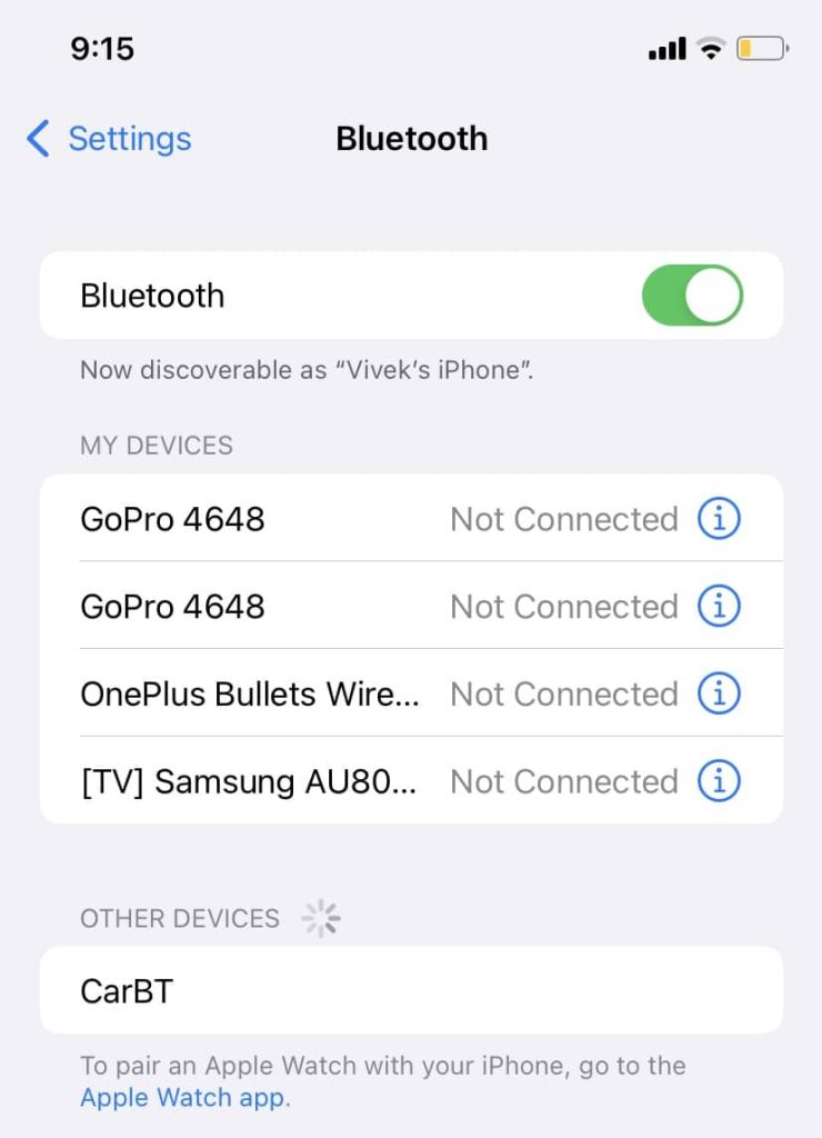 Connect iPhone bluetooth to your car