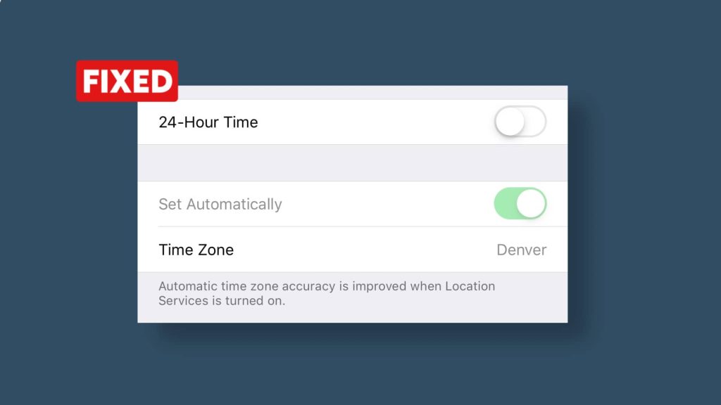 Fix set automatically date & time greyed out