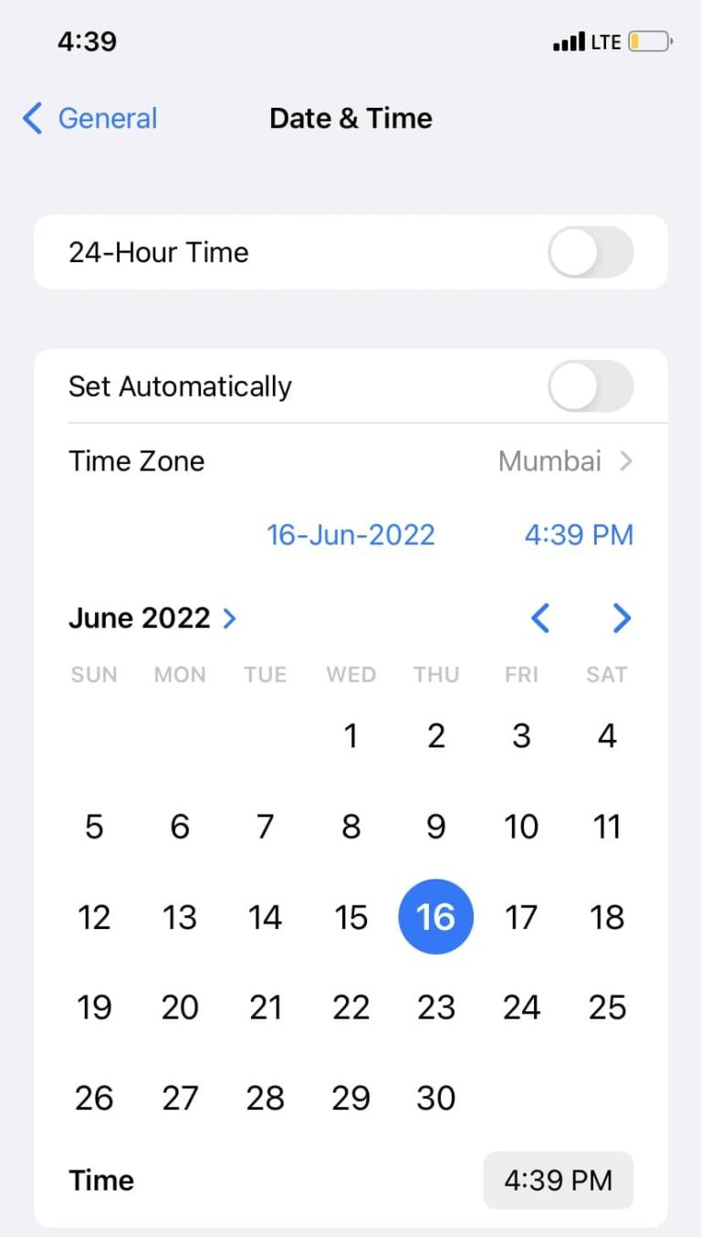 Fix Set Automatically Date & Time Greyed Out on iPhone
