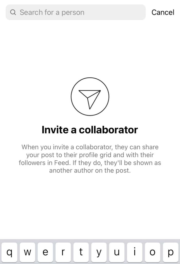 Tag collaborator on Instagram reel