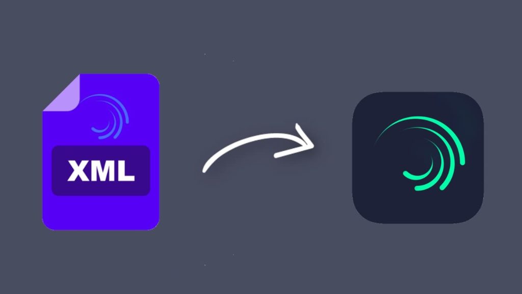 Import XML file to Alight Motion on Android & iPhone