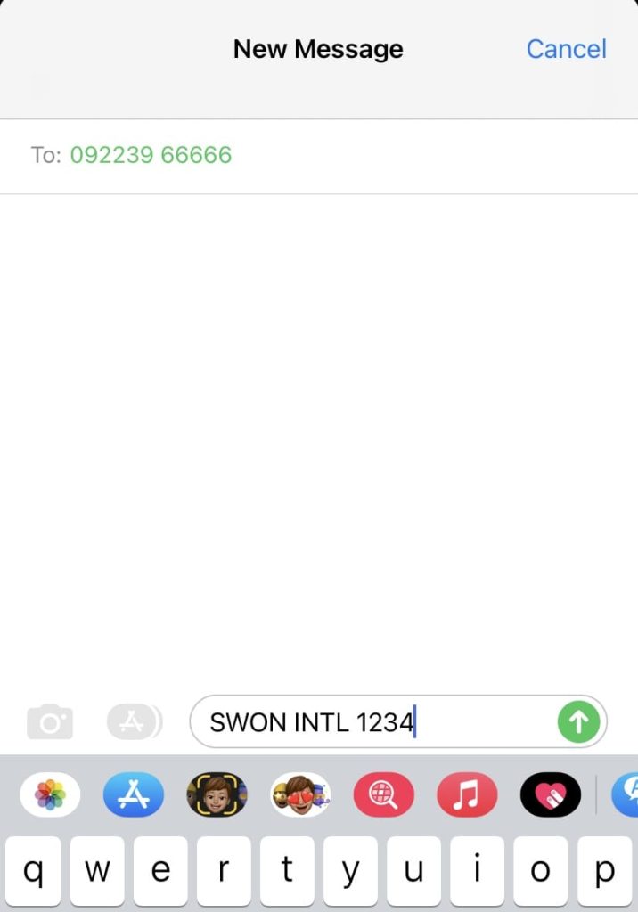 Enable international transactions on SBI via SMS