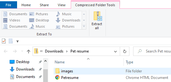 Extract images from Docs document
