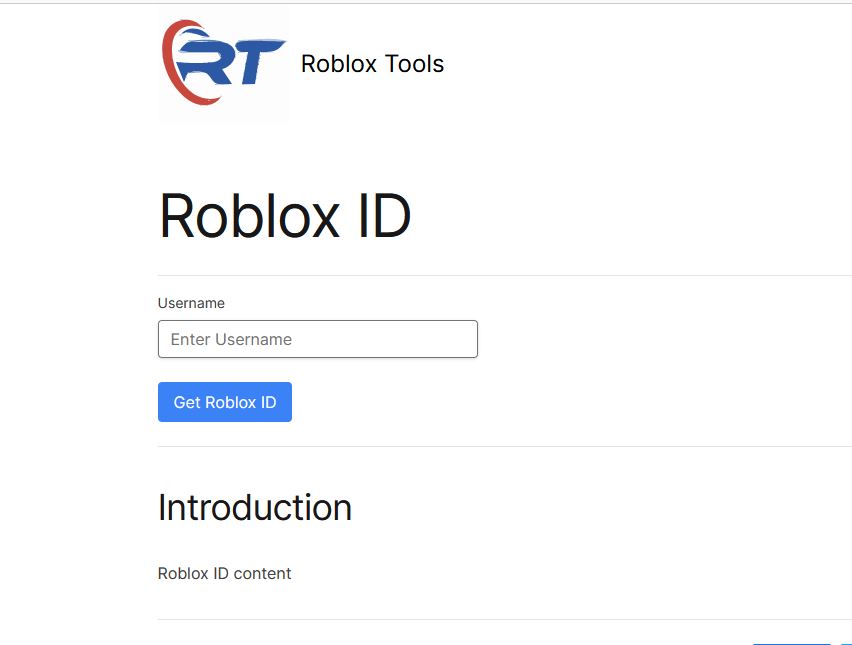 Get Roblox USER ID from third-party website