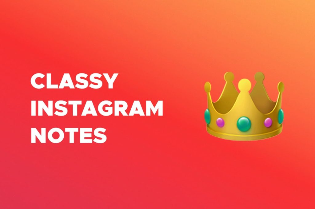 Classy Instagram notes