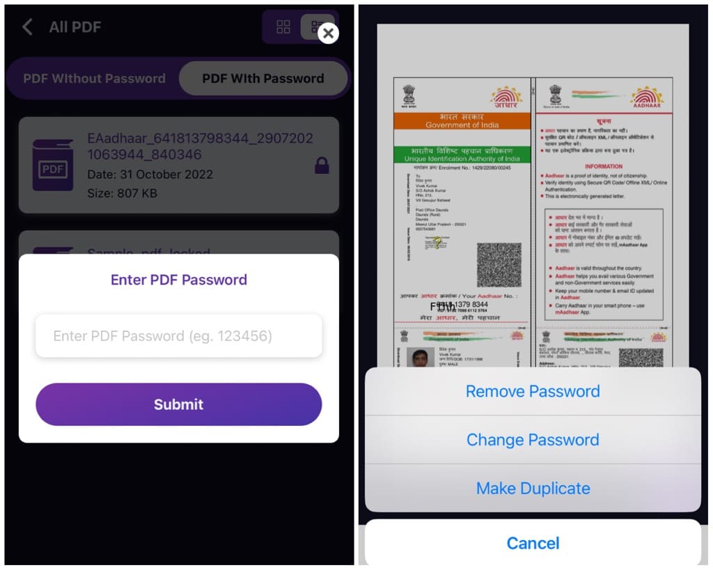Password remover app iPhone
