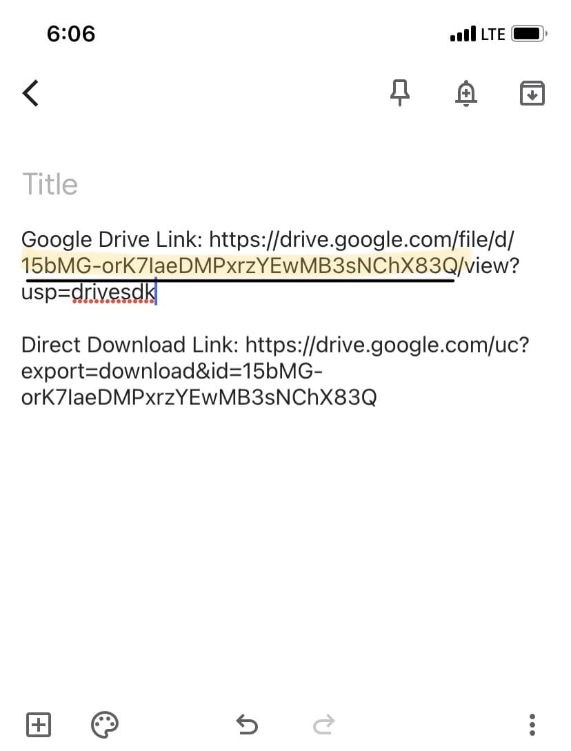 Create Google Drive direct download link