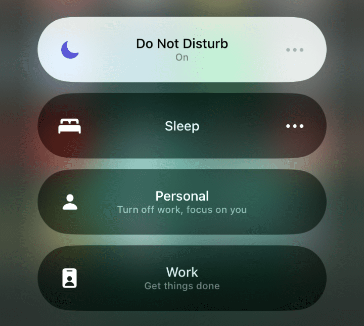 Do Not Disturb mode on iPhone