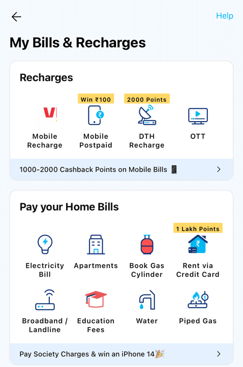 Pay electricity bill using Paytm