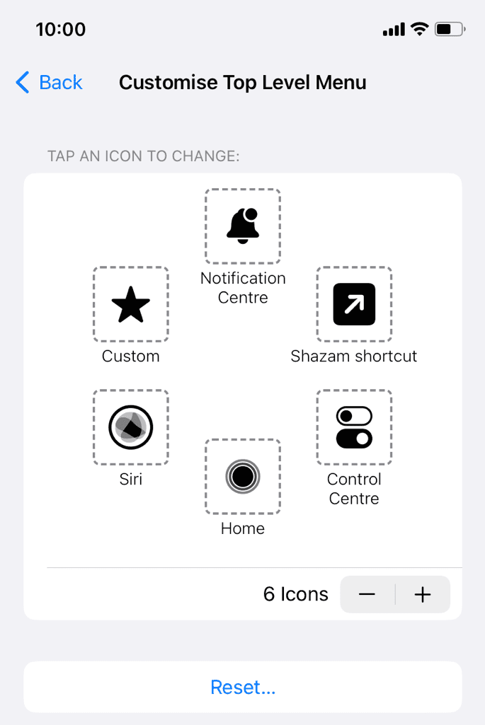 Add Shazam to Assistive Touch on iPhone