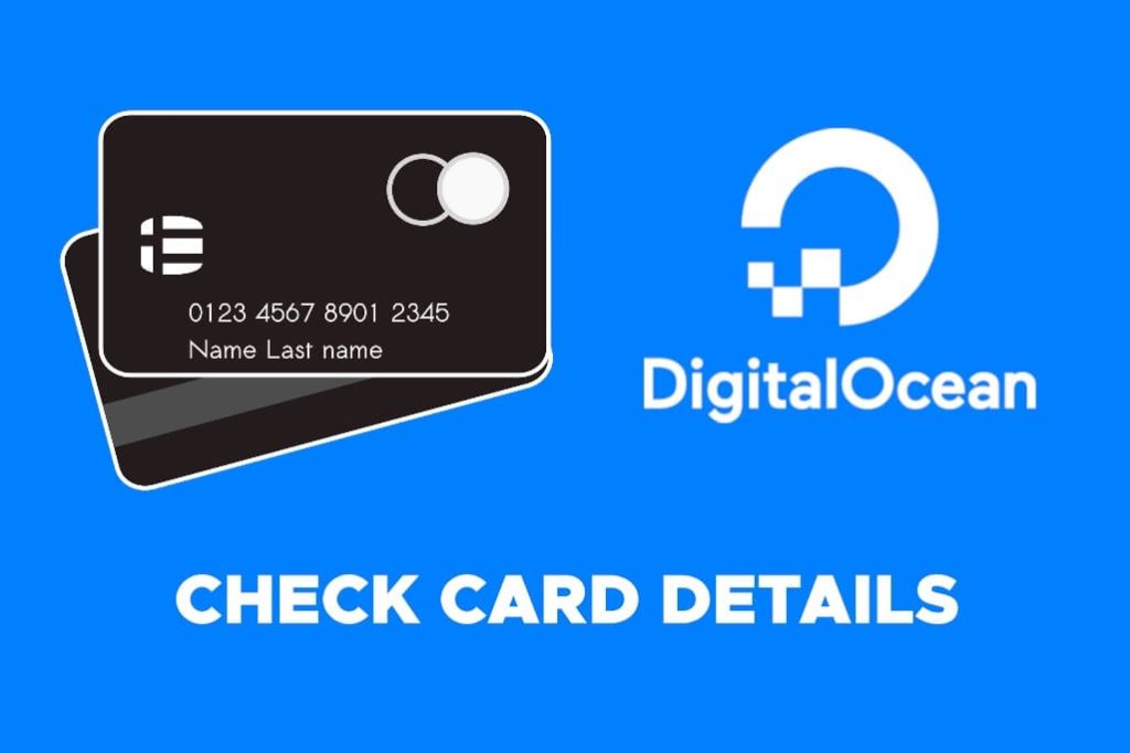 Check your card details on DigitalOcean payment