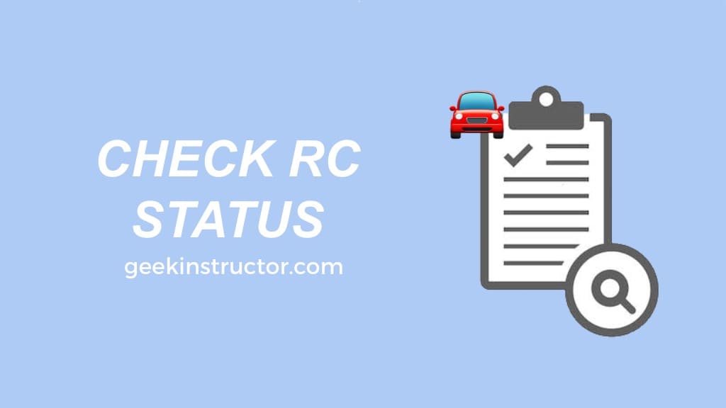 Check RC status online