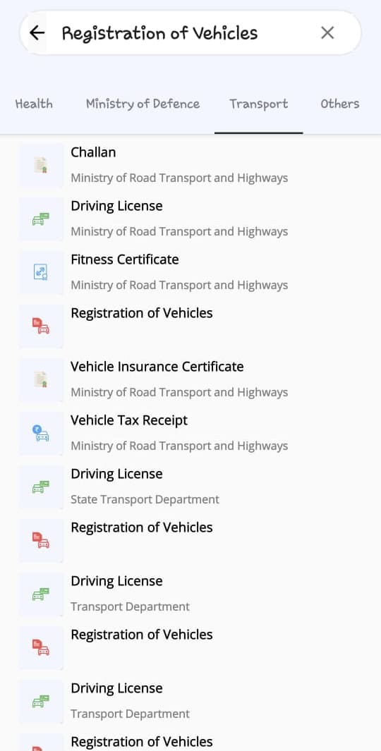 Open Registration of Vehicles service