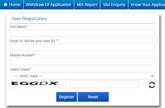 Register account on Privahal portal in Delhi