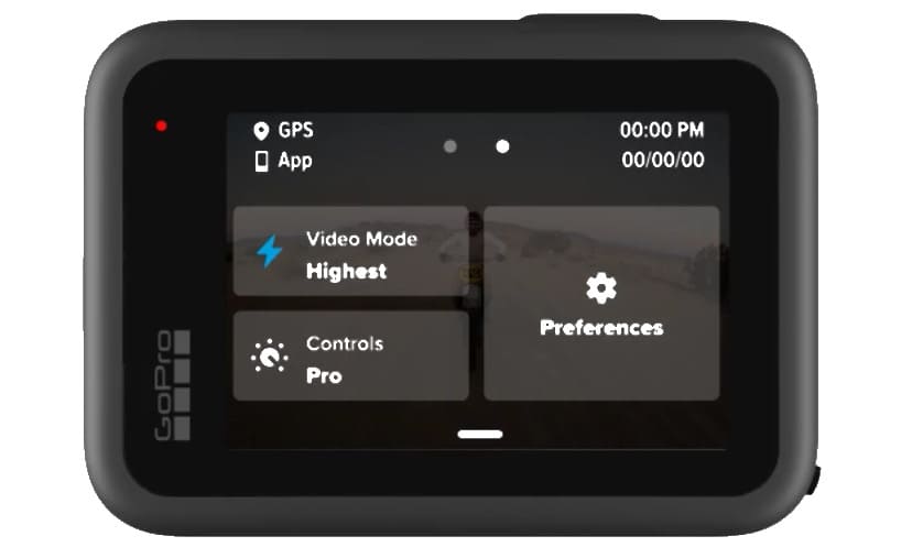 GoPro preferences settings