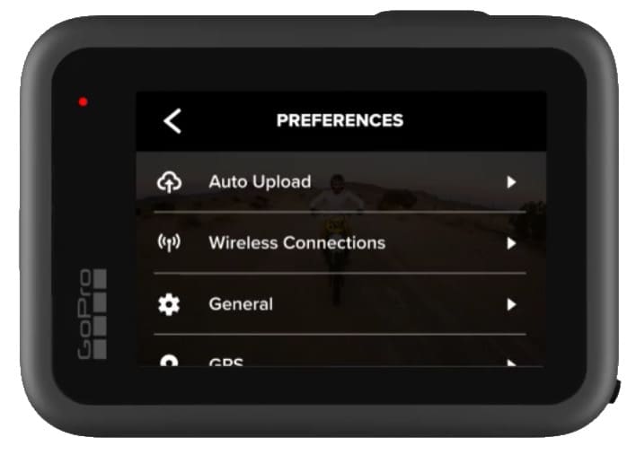GoPro Wireless connections preferences