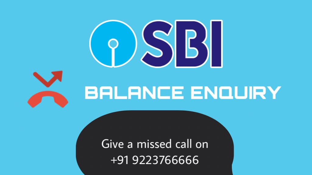 SBI missed call balance enquiry service
