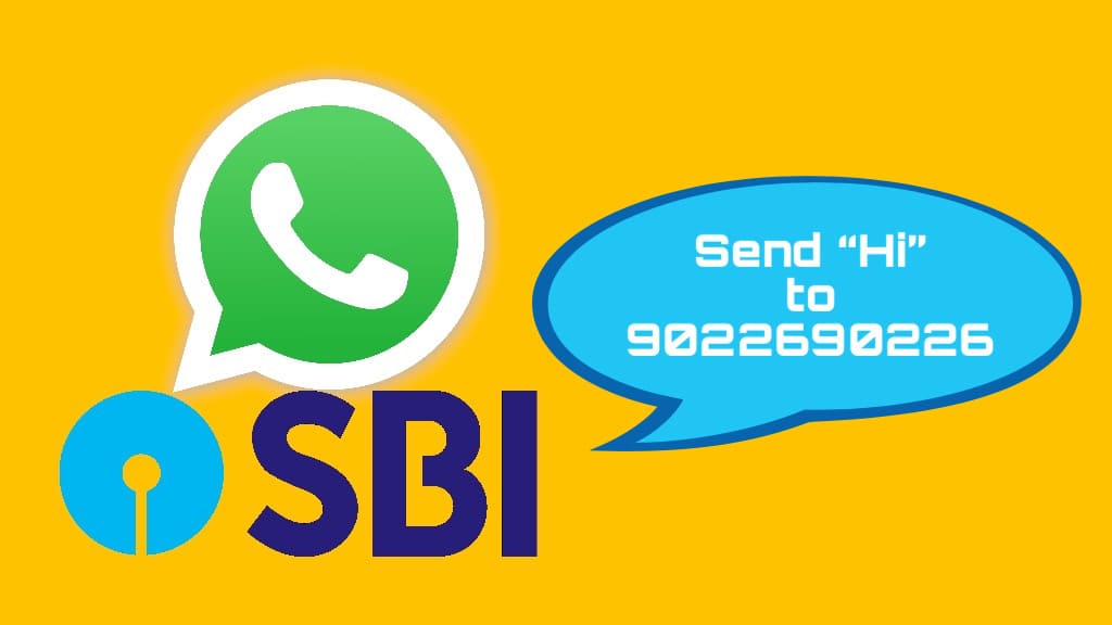 SBI balance enquiry via WhatsApp banking