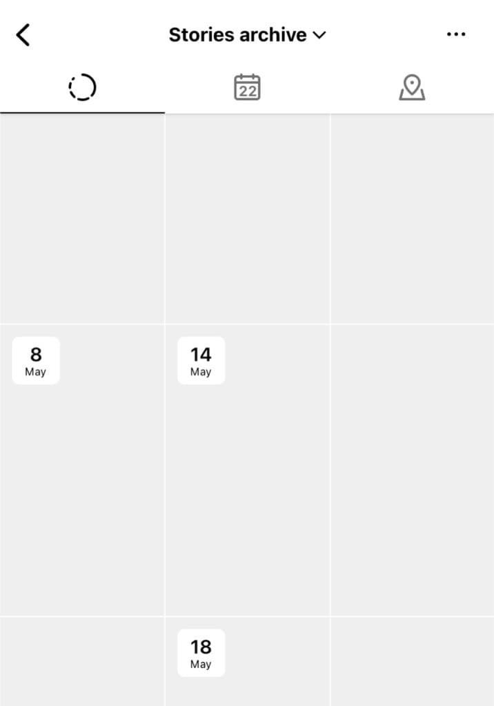 Stories Archive page