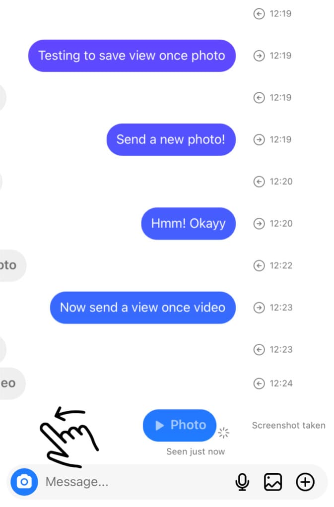 Know if someone has take screenshot of your view once video on Instagram