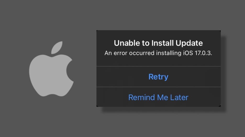 Fix unable to install iOS update on iPhone