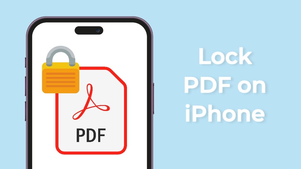 Lock PDF files with a password on iPhone