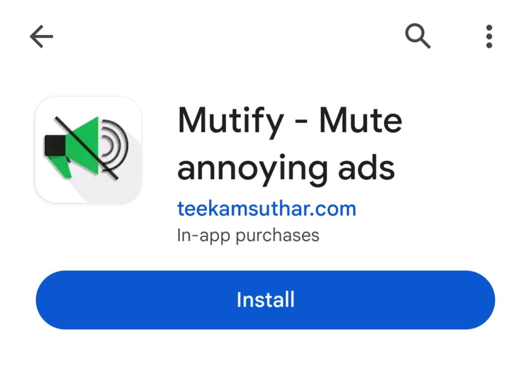 Download Mutify app for Spotify from Play Store